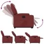 Sillón reclinable elevable cuero artificial rojo tinto de , Sillones - Ref: Foro24-3204434, Precio: 313,17 €, Descuento: %