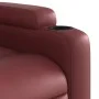 Sillón reclinable elevable cuero artificial rojo tinto de , Sillones - Ref: Foro24-3204434, Precio: 313,17 €, Descuento: %