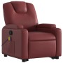 Sillón reclinable de masaje de pie cuero artificial rojo tinto de , Sillones - Ref: Foro24-3204441, Precio: 315,92 €, Descuen...