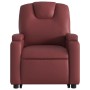 Sillón reclinable de masaje de pie cuero artificial rojo tinto de , Sillones - Ref: Foro24-3204441, Precio: 315,92 €, Descuen...