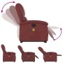 Sillón reclinable de masaje de pie cuero artificial rojo tinto de , Sillones - Ref: Foro24-3204237, Precio: 297,55 €, Descuen...