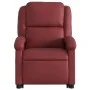 Sillón reclinable de masaje de pie cuero artificial rojo tinto de , Sillones - Ref: Foro24-3204237, Precio: 297,55 €, Descuen...