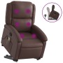 Sillón reclinable de masaje de pie de cuero sintético marrón de , Sillones - Ref: Foro24-3204235, Precio: 292,26 €, Descuento: %