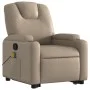 Sillón reclinable masaje pie cuero artificial color capuchino de , Sillones - Ref: Foro24-3204443, Precio: 349,16 €, Descuent...