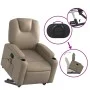 Sillón reclinable masaje pie cuero artificial color capuchino de , Sillones - Ref: Foro24-3204443, Precio: 349,16 €, Descuent...