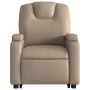 Sillón reclinable masaje pie cuero artificial color capuchino de , Sillones - Ref: Foro24-3204443, Precio: 349,16 €, Descuent...