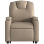 Sillón reclinable masaje pie cuero artificial color capuchino de , Sillones - Ref: Foro24-3204443, Precio: 323,54 €, Descuent...