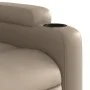 Sillón reclinable masaje pie cuero artificial color capuchino de , Sillones - Ref: Foro24-3204443, Precio: 349,16 €, Descuent...