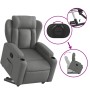 Sillón reclinable elevable de tela gris oscuro de , Sillones - Ref: Foro24-3204483, Precio: 308,09 €, Descuento: %