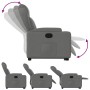 Sillón reclinable elevable de tela gris oscuro de , Sillones - Ref: Foro24-3204483, Precio: 308,09 €, Descuento: %