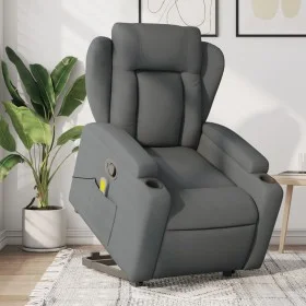 Dark Gray Fabric Reclining Foot Massage Chair by , Armchairs - Ref: Foro24-3204495, Price: 314,93 €, Discount: %