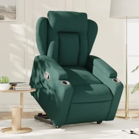 Dark green fabric lifting recliner by , Armchairs - Ref: Foro24-3204488, Price: 297,77 €, Discount: %