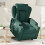 Sillón reclinable elevable tela verde oscuro de , Sillones - Ref: Foro24-3204488, Precio: 265,34 €, Descuento: %