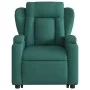Sillón reclinable elevable tela verde oscuro de , Sillones - Ref: Foro24-3204488, Precio: 297,77 €, Descuento: %