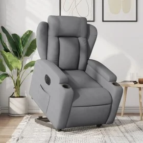Sillón eléctrico reclinable elevable de tela gris claro de , Sillones - Ref: Foro24-3204506, Precio: 389,00 €, Descuento: %