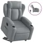 Sillón eléctrico reclinable elevable de tela gris claro de , Sillones - Ref: Foro24-3204506, Precio: 389,00 €, Descuento: %