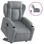 Sillón eléctrico reclinable elevable de tela gris claro de , Sillones - Ref: Foro24-3204506, Precio: 348,60 €, Descuento: %