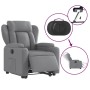 Sillón eléctrico reclinable elevable de tela gris claro de , Sillones - Ref: Foro24-3204506, Precio: 348,60 €, Descuento: %