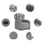 Sillón eléctrico reclinable elevable de tela gris claro de , Sillones - Ref: Foro24-3204506, Precio: 389,00 €, Descuento: %