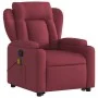 Sillón reclinable de masaje elevable tela rojo tinto de , Sillones - Ref: Foro24-3204497, Precio: 343,29 €, Descuento: %