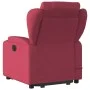 Sillón reclinable de masaje elevable tela rojo tinto de , Sillones - Ref: Foro24-3204497, Precio: 343,29 €, Descuento: %