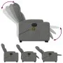 Sillón de masaje eléctrico reclinable elevable tela gris oscuro de , Sillones - Ref: Foro24-3204519, Precio: 367,92 €, Descue...