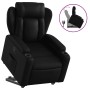 Sillón reclinable elevable cuero artificial negro de , Sillones - Ref: Foro24-3204544, Precio: 284,86 €, Descuento: %
