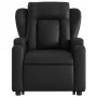 Sillón reclinable elevable cuero artificial negro de , Sillones - Ref: Foro24-3204544, Precio: 303,03 €, Descuento: %
