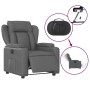 Sillón reclinable eléctrico de cuero sintético gris de , Sillones - Ref: Foro24-3204533, Precio: 250,53 €, Descuento: %