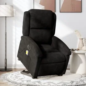 Sillón de masaje reclinable elevable terciopelo negro de , Sillones - Ref: Foro24-3204339, Precio: 354,82 €, Descuento: %