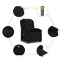 Sillón de masaje reclinable elevable terciopelo negro de , Sillones - Ref: Foro24-3204339, Precio: 354,82 €, Descuento: %