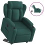 Sillón eléctrico reclinable elevable de tela verde oscuro de , Sillones - Ref: Foro24-3204512, Precio: 313,26 €, Descuento: %