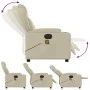 Sillón de masaje reclinable eléctrico cuero sintético crema de , Sillones - Ref: Foro24-3204538, Precio: 312,35 €, Descuento: %