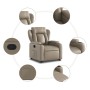 Sillón reclinable elevable cuero artificial color capuchino de , Sillones - Ref: Foro24-3204550, Precio: 301,13 €, Descuento: %