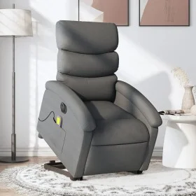 Liftable reclining electric massage chair dark gray fabric by , Armchairs - Ref: Foro24-3204015, Price: 341,64 €, Discount: %