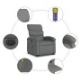 Sillón de masaje eléctrico reclinable elevable tela gris oscuro de , Sillones - Ref: Foro24-3204015, Precio: 341,64 €, Descue...