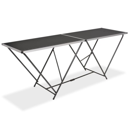 Mesa para empapelar plegable de MDF y aluminio 200x60x78 cm de vidaXL, Mesas plegables - Ref: Foro24-142920, Precio: 126,53 €...