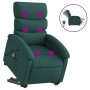 Sillón masaje eléctrico reclinable elevable tela verde oscuro de , Sillones - Ref: Foro24-3204020, Precio: 334,70 €, Descuent...