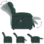 Sillón masaje eléctrico reclinable elevable tela verde oscuro de , Sillones - Ref: Foro24-3204020, Precio: 356,85 €, Descuent...