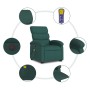 Sillón masaje eléctrico reclinable elevable tela verde oscuro de , Sillones - Ref: Foro24-3204020, Precio: 334,70 €, Descuent...