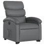 Sillón reclinable elevable eléctrico de cuero sintético gris de , Sillones - Ref: Foro24-3204057, Precio: 309,29 €, Descuento: %