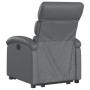 Sillón reclinable elevable eléctrico de cuero sintético gris de , Sillones - Ref: Foro24-3204057, Precio: 309,29 €, Descuento: %