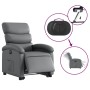 Sillón reclinable elevable eléctrico de cuero sintético gris de , Sillones - Ref: Foro24-3204057, Precio: 309,29 €, Descuento: %