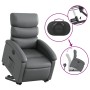 Sillón reclinable elevable eléctrico de cuero sintético gris de , Sillones - Ref: Foro24-3204057, Precio: 309,29 €, Descuento: %