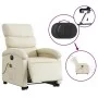 Sillón de masaje elevable eléctrico cuero sintético crema de , Sillones - Ref: Foro24-3204062, Precio: 337,83 €, Descuento: %