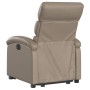 Sillón elevable eléctrico cuero artificial capuchino de , Sillones - Ref: Foro24-3204060, Precio: 309,99 €, Descuento: %