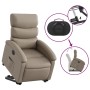 Sillón elevable eléctrico cuero artificial capuchino de , Sillones - Ref: Foro24-3204060, Precio: 309,99 €, Descuento: %