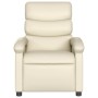 Sillón de masaje reclinable eléctrico cuero sintético crema de , Sillones - Ref: Foro24-3204034, Precio: 275,78 €, Descuento: %
