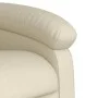 Sillón de masaje reclinable eléctrico cuero sintético crema de , Sillones - Ref: Foro24-3204034, Precio: 254,09 €, Descuento: %