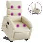 Sillón reclinable de masaje de pie cuero artificial color crema de , Sillones - Ref: Foro24-3204048, Precio: 286,96 €, Descue...
